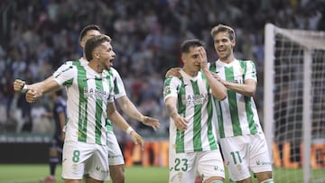 Celebración de un gol de Carracedo