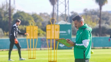 Ania, durante un entrenamiento
