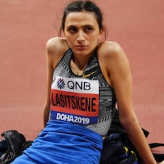 Lasitskene estalla contra Bach por el veto a los atletas rusos