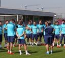 El Barça se entrena pensando en el choque ante el Granada