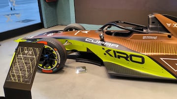 El Cupra Kiro de Fórmula E en Madrid.