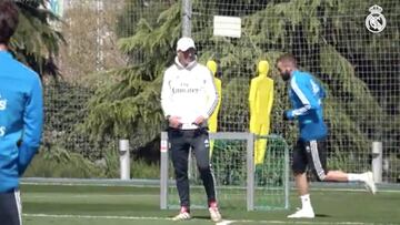 Zidane recupera en la sesión a parte de los internacionales