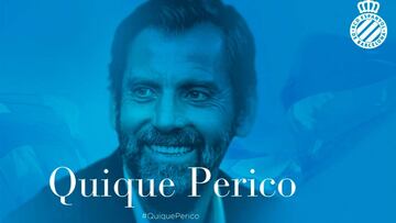 Quique ya es oficialmente técnico del Espanyol hasta 2019