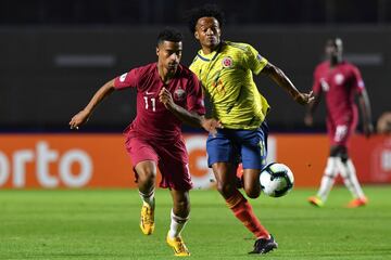 La Selección Colombia clasifica a octavos de final después de un cerrado partido contra Qatar en el estadio de Sao Paulo, Morumbí.