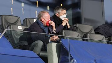 Rummenigge, durante el partido contra el Eintracht.