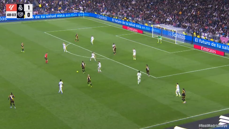 Dos jugadores del Madrid muy señalados en el gol del Rayo: vean la falta de tensión competitiva en el 1-1