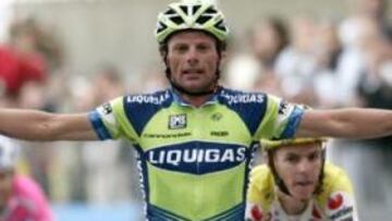 <b>REPITE.</b> El italiano Di Luca ha reeditado su victoria de 2001 en Montevergine Di Mercogliano.