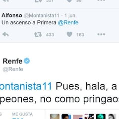 Renfe la lía en Twitter: llama "pringaos" al Real Zaragoza