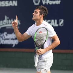 Garín arrasa en sus dos partidos del día y llega a semis en Santo Domingo