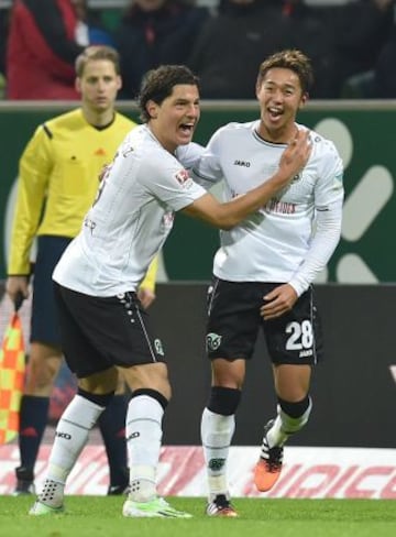Albornoz estuvo presente todo el partido en empate del Hannover 3-3 ante el Werder Bremen.