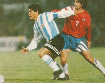 Nelson Parraguez vs Paraguay 0-1 y Argentina 0-2 en Copa América 1997