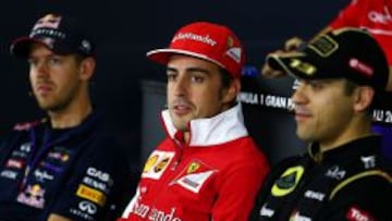 Alonso, en la rueda de prensa oficial.