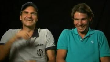 El día que a Federer y Nadal les dio un ataque de risa: tremendo