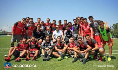 Jorge Toro, la especial visita de Colo Colo en la última práctica