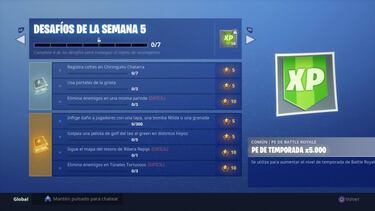 Fortnite Battle Royale: Desafíos de la Semana 5 de la Temporada 5