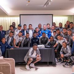 Visita al campeón: Goycochea en la concentración de Millonarios