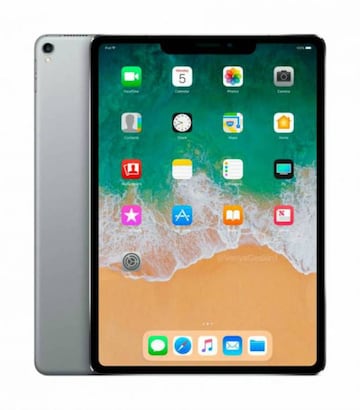 Así luciría un iPad con la pestaña del iPhone X