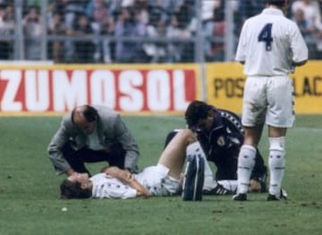 El 21 de agosto de 1994, el Madrid jugó en San Mamés con motivo del I Torneo de Euskadi. En ese encuentro Mendiguren lesionó de gravedad a Redondo. El argentino estuvo seis meses de baja con una rotura del ligamento lateral interno de su rodilla izquierda. Curiosamente reapareció en ese mismo estadio el 26-02-95 y empataron a un gol.