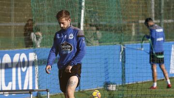 Fede Cartabia no pudo acabar el entrenamiento