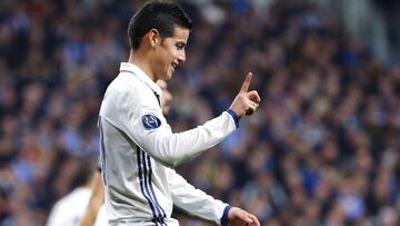 James y la última vez titular dos partidos seguidos con Zidane