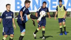 Ra&uacute;l Guti, durante un entrenamiento en la Ciudad Deportiva.