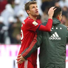Thomas Müller, fascinado con James Rodríguez en el Bayern