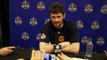 Kevin Love, durante el pasado All Star de Nueva Orleans.