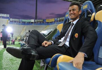 Luis Enrique fichó como entrenador del  A.S. Roma italiano en junio de 2011.