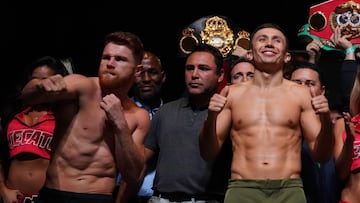 Canelo Álvarez y Gennady Golovkin tienen un cara a cara antes de su pelea el 15 de septiembre.