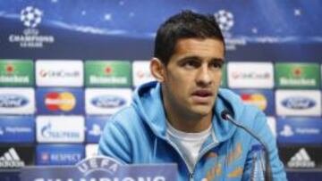 Valencia&#039;s Portuguese defender Ricardo Costa speaks during a press conference at Valencian Sport City  in Valencia on November 6, 2012  on the eve of their UEFA Champions League football match against FC Bate Borisov.   