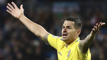 Vitolo en el partido ante el Madrid.