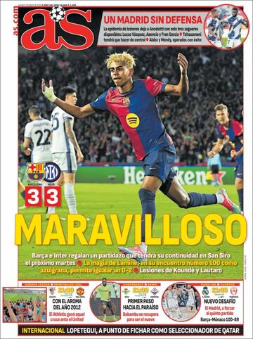 Las portadas elogian a Lamine