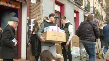 Avalancha solidaria por Ucrania en Madrid: el envío de ayuda tras el llamamiento de Lunin