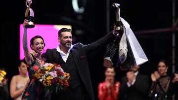 Ricardo Astrada y Constanza Vieyto, ganadores de Tango Escenari . REUTERS/Cristina Sille