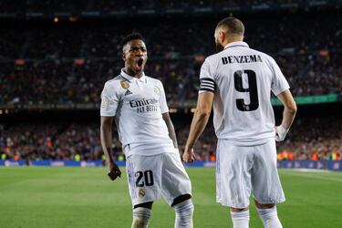 Aprobados y suspensos del Real Madrid contra el Barcelona: letal Benzema, insuperable Camavinga