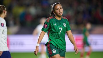 Maria Sanchez of Mexico during the Group stage, Group A match between United States (USA) and Mexico (Mexico National team) as part of the Concacaf Womens Gold Cup 2024, at Dignity Health Sports Park Stadium on February 26, 2024 in Carson California, United States.