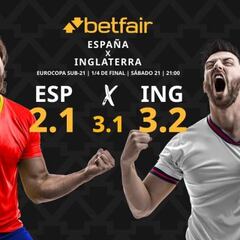 España vs. Inglaterra: horario, dónde ver y pronósticos del Europeo Sub-21