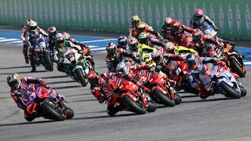Carrera de MotoGP en Tailandia.