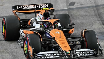 Lando Norris (McLaren MCL38). Marina Bay, Singapur. F1 2024.