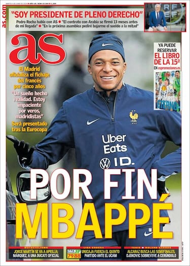 Las portadas del fichaje de Mbappé
