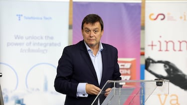 Víctor Francos, durante el acto de atletismo el 12 de diciembre, solo días antes de anunciar su marcha del CSD.