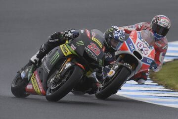 El australiano Broc Parkes y Andrea Dovizioso.