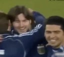 Hace 13 años Messi marcó su primer gol con la Selección