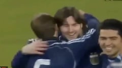 Hace 13 años Messi marcó su primer gol con la Selección