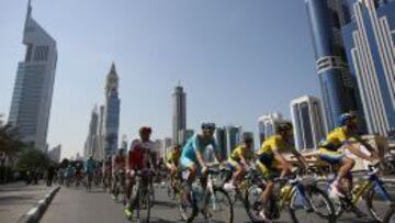 Una imagen de la primera edici&oacute;n del Tour de Dubai, en febrero de 2014. 