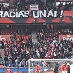 El Parque de los Príncipes, agradecido a Unai Emery