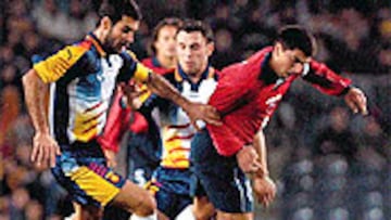 <B>UNA ESTRELLA</B>. Guardiola volverá esta noche al Camp Nou. Será con la camiseta de Cataluña.