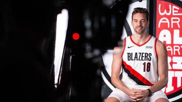 01/10/19 BALONCESTO NBA PAU GASOL PORTLAND TRAIL BLAZERS 
 FOTO:TWITTERPORTLAND
 PUBLICADA 02/10/19 NA MA36 4COL