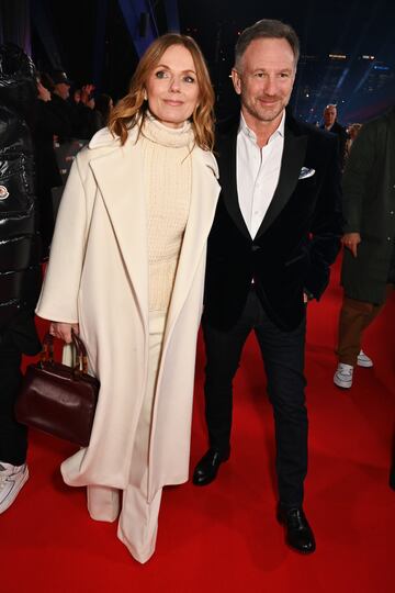 El director de Red Bull Racing, Christian Horner y su esposa, la spice girl Geri Halliwell.