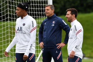 Lionel Messi y Kylian Mbappe.